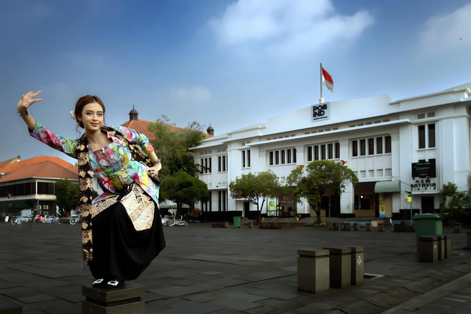 Gambar ilustrasi menampilkan judul utama berita hari ini di Indonesia dengan latar peta nusantara